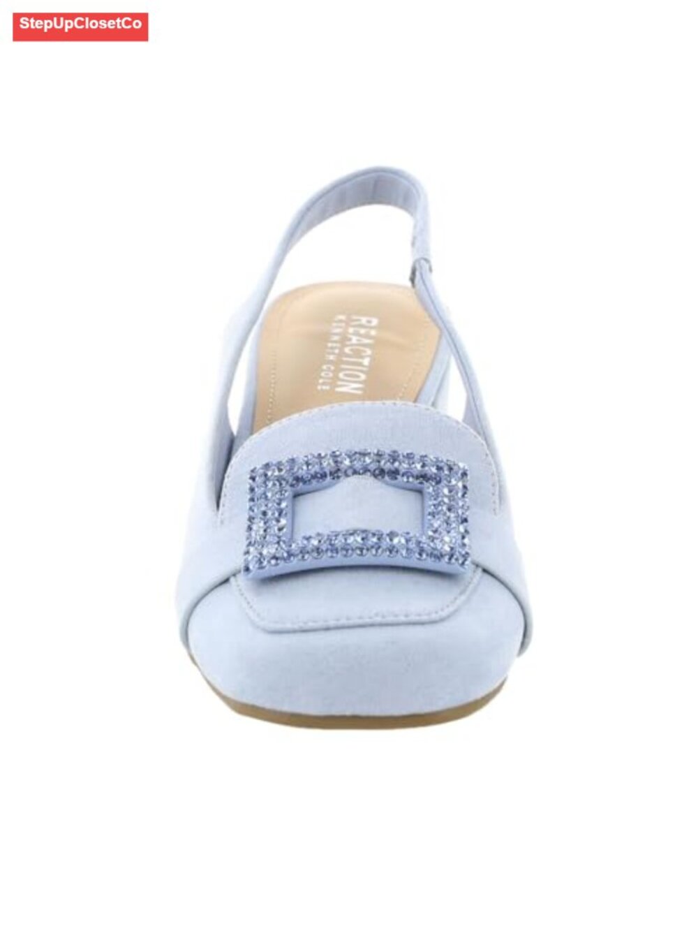 Sling back loafer, buckle detail, square toe, 1.38" heel - Picture 4 of 5
